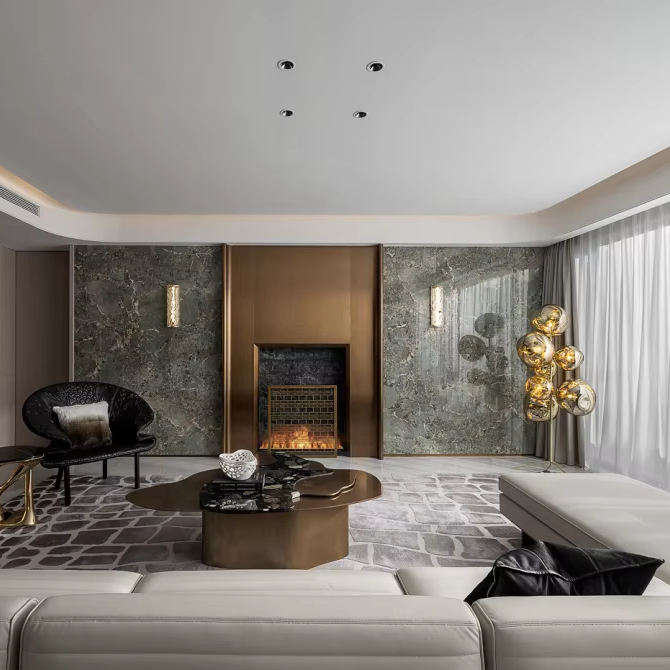Interior Design And Construction - Sanhai lumière Design intérieur 3D rendu