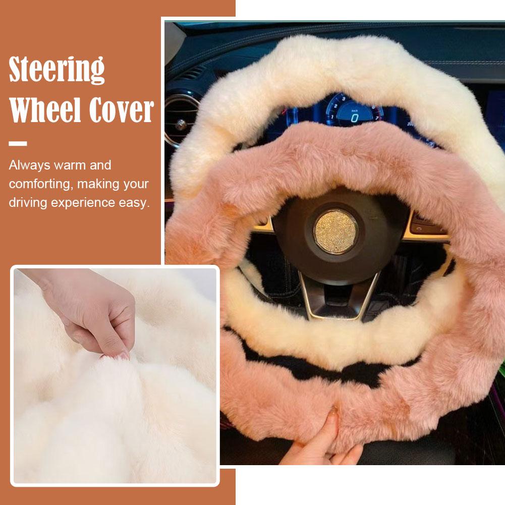 Interior Design Warm - Housse de volant de voiture moelleuse