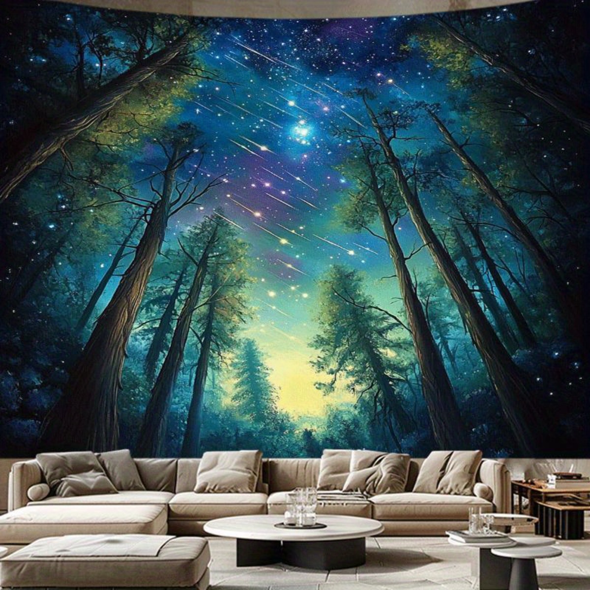 Interior Design Hd - Tapisserie murale ciel étoilé, impression HD