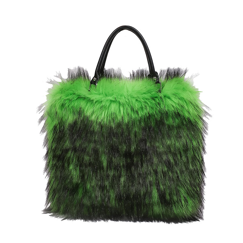 Interior Design Warm - Sac à bandoulière en fausse fourrure
