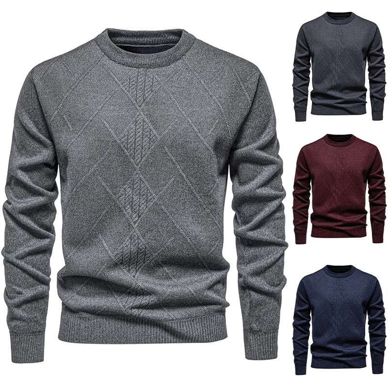 Interior Design Warm - Pull chaud et épais pour homme