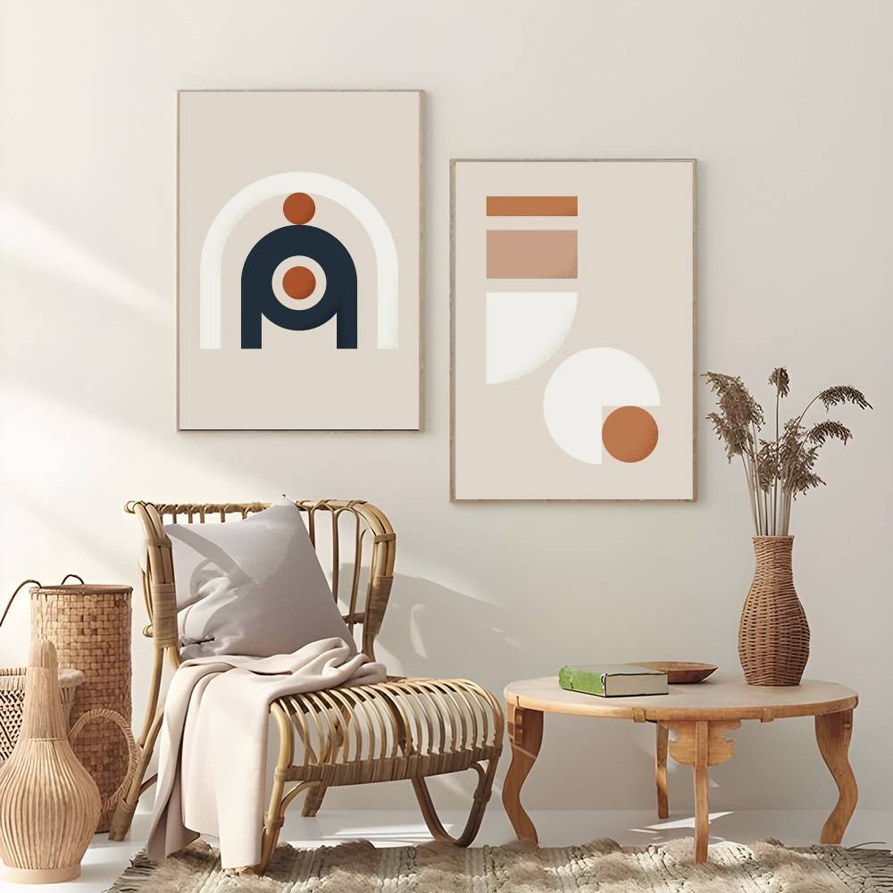 Affiche de conception de coule - Interior Design Warm avis et prix