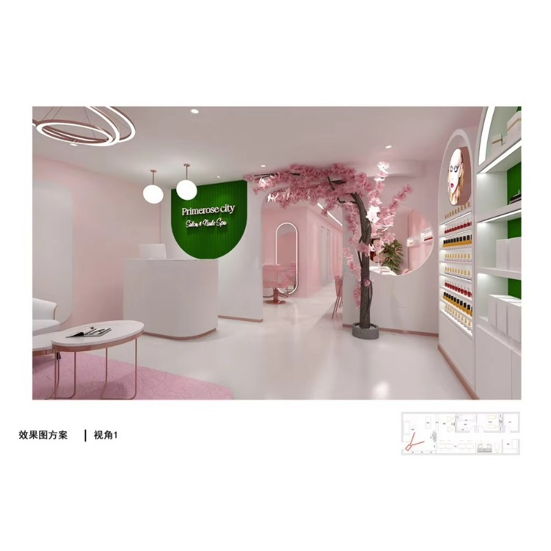 Meubles commerciaux modernes p - Interior Design Nail Salon avis et prix