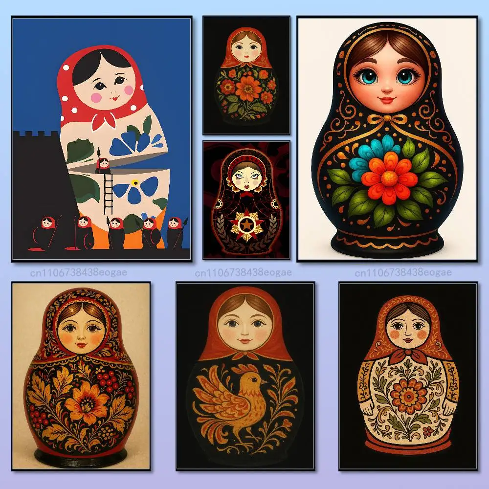 Affiche d'art russe Matryoshka - Interior Design Hd avis et prix
