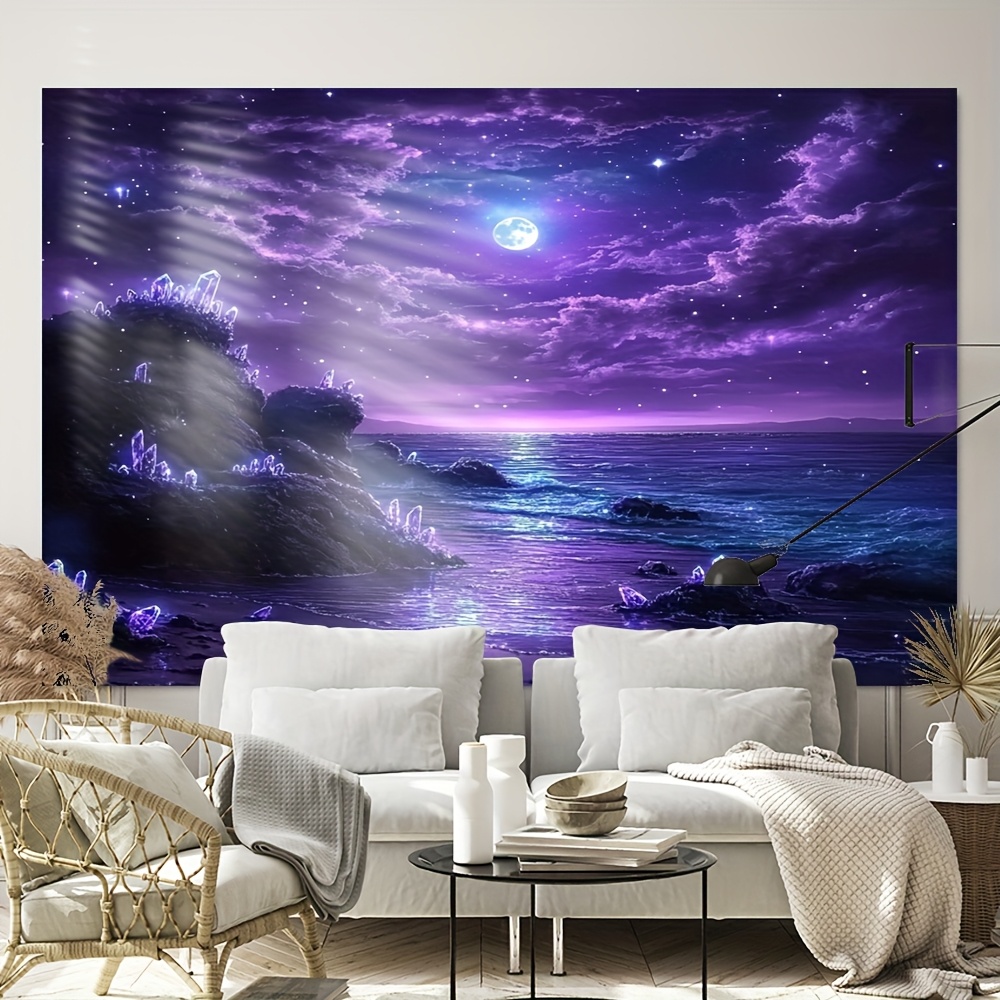 Violet lune océan nuit murale  - Interior Design Hd avis et prix