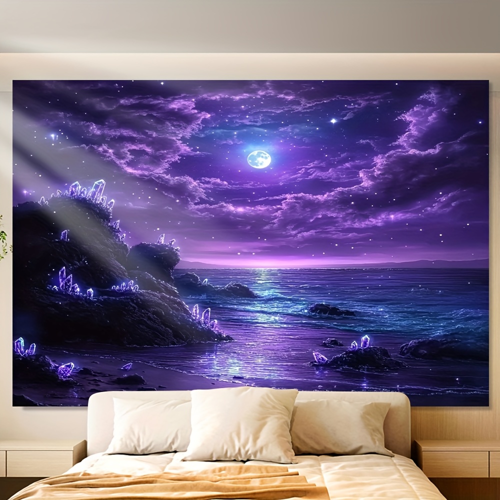Violet lune océan nuit murale  - Interior Design Hd avis et prix