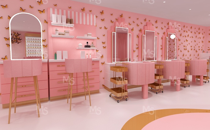 MS-DISPLAY Meubles de salon de - Interior Design Nail Salon avis et prix